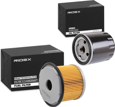 Produktbild von RIDEX Filterset Inspektionspaket Filtersatz für CITROËN Berlingo / Berlingo First (MF, GJK, GFK) passend für PEUGEOT 205 II (20A/C) 306 Schrägheck