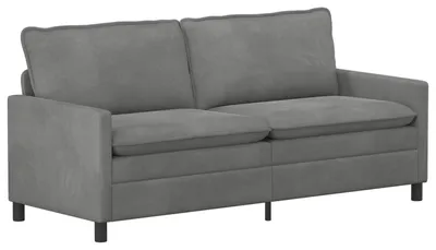 Immagine prodotto di vidaXL Divano Grigio scuro 196 x 81 x 87,5 cm Velluto