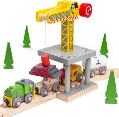 Obrázok produktu pre Bigjigs Rail Big Crane Yellow