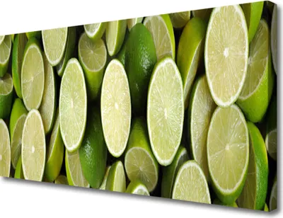 Produktbild von Tulup Leinwand-Bilder 100x50 Wandbild Canvas Kunstdruck Limetten Küche