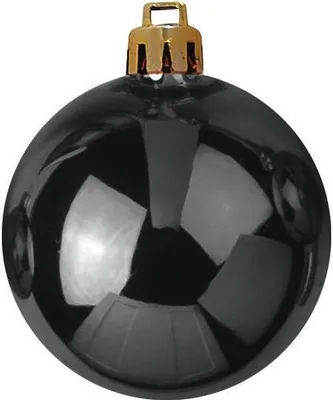 Produktbild von EUROPALMS Dekokugel 7cm, schwarz 6x (83501253)