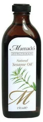 Obrázok produktu pre Prírodný sezamový olej Mamado 150 ml.