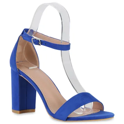 Produktbild von VAN HILL Damen Klassische Sandaletten Schuhe 840051, Farbe: Blau, Größe: 37