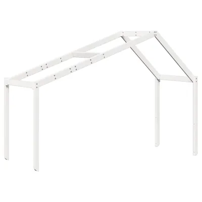 Produktbild von vidaXL Dach für Kinderbett Weiß 203x95,5x142 cm Massivholz Kiefer