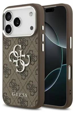 Immagine prodotto di Etui Guess 4G Big 4G Classic Logo Na Iphone 17 Pro Brązowy - Srebrne