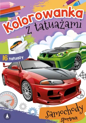 Produktbild von Sportwagen Tattoo Malvorlagen