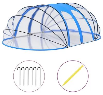Obrázek produktu pro Kryt bazénu - Plachta na zakrytí bazénu - Krycí plachta - Kryt bazénu - Kopule pro zakrytí bazénu - 620 x 410 x 210 cm