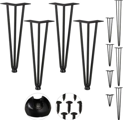 Obrázok produktu pre HIARPIN TABLE TREES robustné oceľové nohy 45 cm sada 4 kusov