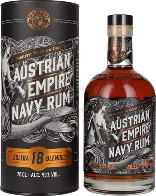 Produktbild von Austrian Empire Navy Rum Solera Blended 18 Years Old 40 % 0,70 Liter