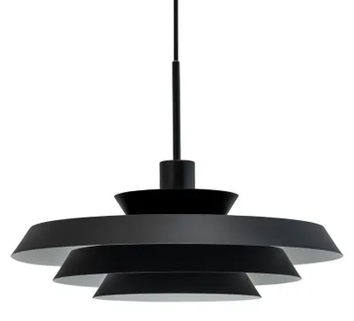 Produktbild von Pendelleuchte LED, Hängelampe, Deckenlampe Pendel, Pendellampe Esstisch, Pendelleuchte für Wohnzimmer, Skandinavische Design, DL44 schwarz