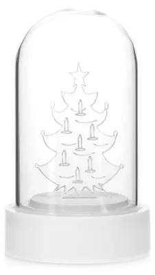 LED-Baum-Deko mit Weihnachtsbeleuchtung, warmweiß, 5,5x9 cm