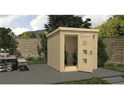 Produktbild von weka Komfort-Gartenhaus 171 wekaLine Gr. 1, natur, hohe ET/F