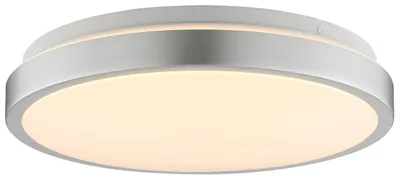 Zdjęcie produktu dla Lampa sufitowa LED Brilliant Livas z czujnikiem obecności, 33 cm, 2400 lm, 3000 K, w kolorze niklowym