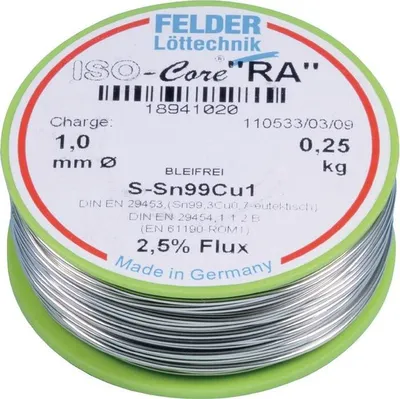 Produktbild von Felder Lötdraht RA 1,0mm SN99Cu1 - 18941020