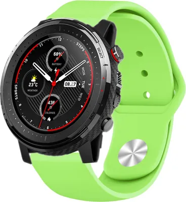 Produktbild von Strap-it Xiaomi Amazfit Stratos Sportarmband (Hellgrün)