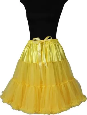 Produktbild von Petticoat Showgirl gelb mittellang