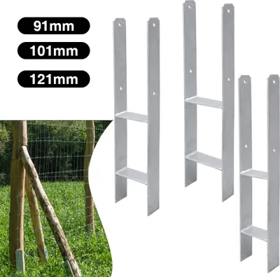 Produktbild von Lospitch 6x H-Anker Pfostenträger Einschlagbodenhülse 600MM Pfostenanker Bodenhülse