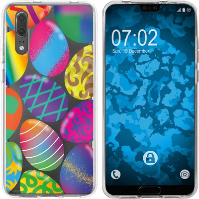 Produktbild von PhoneNatic Case kompatibel mit Huawei P20 Silikon-Hülle Ostern M3