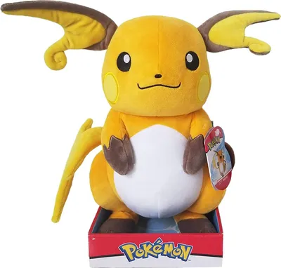 Produktbild von Pokemon Plüschfigur Wave 6 (30cm) Kuscheltier Stofftier-Raichu