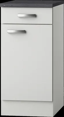 Produktbild von Küchen Unterschrank mit Arbeitsplatte Lagos U406-9 in weiß 40 cm breit