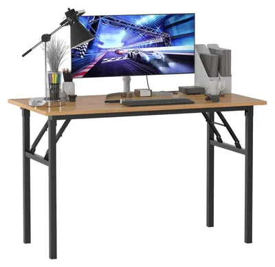 Obrázok produktu pre Skladací počítačový stôl, 120 x 60 cm, vhodný do domácnosti aj do kancelárie