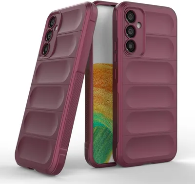 Produktbild von Handy Hülle für Samsung Galaxy A34 5G Grip Case Cover Schutzhülle Softgrip Farbe: Burgunder Rot