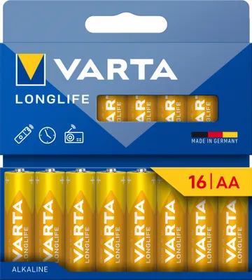 Produktbild von VARTA Batterien Longlife AA Blister 16er Blister