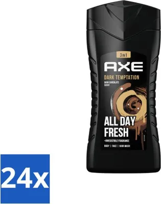 Obrázek produktu pro Axe Sprchový gel 3 v 1 Dark Temptation 250 ml - hodnotné balení - 24 kusů