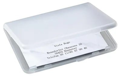 Zdjęcie produktu dla SIGEL VA140 Etui na wizytówki, przezroczyste, matowe