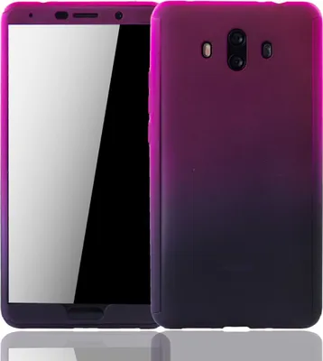 Produktbild von Handyhülle Schutzhülle für Huawei Mate 10 Full Case Cover Displayschutz 360 Violett