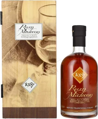 Produktbild von Rum Malecon SELECCIÓN ESPLENDIDA 1987 in Holzkiste 40 % 0,70 Liter