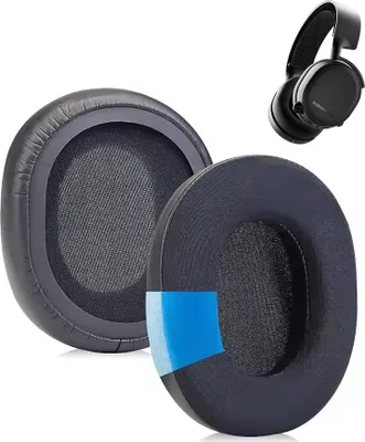 Obrázek produktu pro TRADEBIT 2x náhradní náušníky pro sluchátka SteelSeries 1 3 5 7 9 Pro Wireless Black