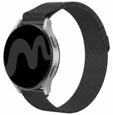 Productafbeelding van imoshion Milanees magnetisch bandje - Universeel 24 mm aansluiting - Zwart, AI-gegenereerde afbeelding