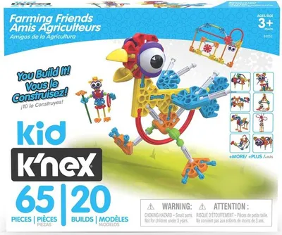 Zdjęcie produktu dla K'nex zestaw konstrukcyjny Farmin Friends - kolorowa farma zabawek konstrukcyjnych