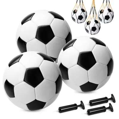 Produktbild von Elzusha – 3er-Pack Fußball, Größe 4, für Kinder