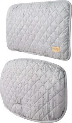 Produktbild von roba Sitzverkleinerer, Hochstuhleinlage 'roba Style', 2-tlg., Sitzkissen für Treppenhochstühle, silbergrau