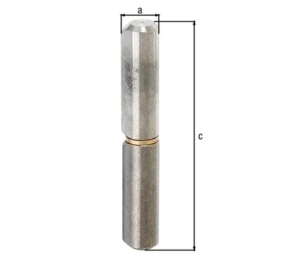 Image de GAH Alberts Rouleau de profilé L.100 mm Acier brut Ø 8 mm - 414870