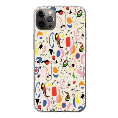 Produktbild von MuchoWow® Handyhülle Schutzhülle Hülle für iPhone 13 Pro Max Muster - Abstrakt - Kunst Silikon Softcase Handy Hülle - Mobiltelefon