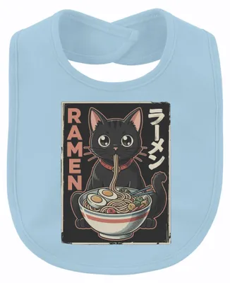 Produktbild von RAMEN Schwarze Katze Japanische Nudeln Anime Kawaii Japan Otaku Baby, Hellblau, Einheitsgröße