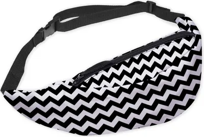 Produktbild von Modische Gürteltasche Sporttasche Bauchtasche mit Reissverschluss Hüfttasche Zig Zag [021]