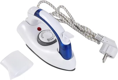 Productafbeelding van Reis Stoomstrijkijzer - Draagbaar Strijkapparaat - Kleding Kreukvrij Maken - Snel Verwarmend - Compact Formaat - Wit