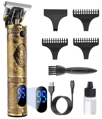 Image de Tondeuse à cheveux et barbe - Écran LED - Rechargeable par USB - 180 minutes d'autonomie