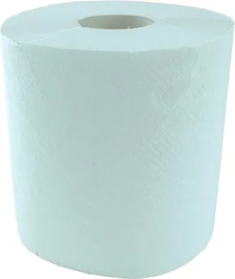 Produktbild von 1x6 Rollen Handtuchrollen Midi 1-lagig 300 m x 20 cm weiß – Recyclingpapier