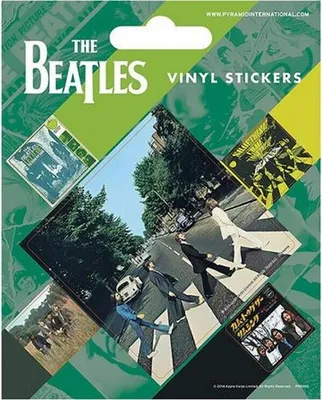 Produktbild von The Beatles - Abbey Road - Aufkleber, Vinyl 5er-Pack BS3284 (Einheitsgröße) (Bunt)