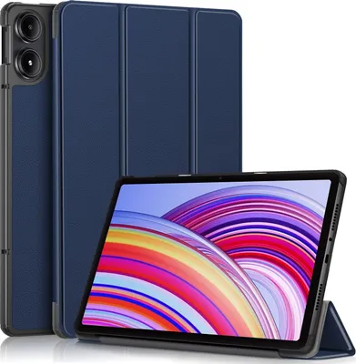 Produktbild von Für Xiaomi Redmi Pad Pro 12.1 Zoll 3folt Wake UP Smart Cover Tablet Tasche Hülle Case Dunkelblau
