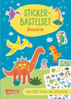 Produktbild von Bastelset für Kinder: Sticker-Bastelset: Dinosaurier