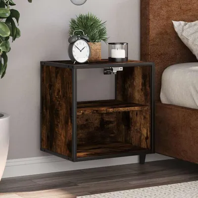 Obrázok produktu pre vidaXL Nočný stolík z dymového duba 40x31x39,5 cm