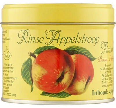Obrázok produktu pre Timson Rinse Apfelstroop 450g – Prírodný jablkový sirup, 100% jablkový, bez prísad