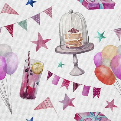Image de OUTDOOR DECOSTOFFE OXFORD - Motif de la fête