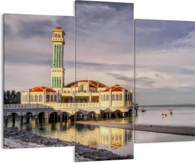 Produktbild von Bild auf Leinwand - Leinwandbild - Architektur asien gebäude kultur - 130x100cm - Wand Bild - Wanddeko - Leinwanddruck - Bilder - Kunstdruck - Leinwand bilder - Wandkunst - CB130x100-2119